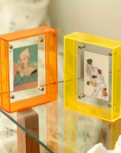 1pc of Transparent Acrylic Photo Frame For, Suitable for Posters And Photos, Ideal for Bedroom Walls Or Desktop Display
