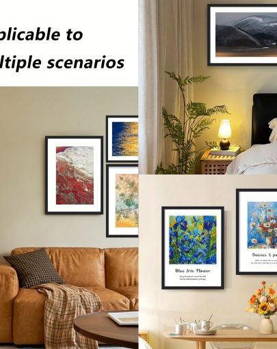 1pcu002F3pcsu002F6pcs, Black Photo Frame, 16??20 Inches, Suitable for Wall And Tabletop Display, Ideal for Desktop Art Decoration, Perfect for Birthday Party Decoration, for Home Living Room And Office Decor, Great Gift for Mother'S Day, New Year