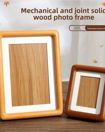 Walnut And Teak, Sapele Wood Picture Frame Set, Suitable for Instant Film Photos, Wedding Photos, Wall Frames with Stands, Perfect Friendship Gift, Exclusive Wooden Frames, Home Decor Ornaments, Office Ornaments