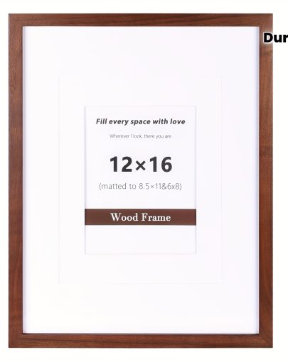A Handcrafted Natural Walnut Photo Frame Featuring High-Definition Tempered Glass, Designed for Both Wall Mounting And Tabletop Display. It Is Durable And Stylish, Making It Perfect for Weddings, Birthdays, Festivals, Life Portraits